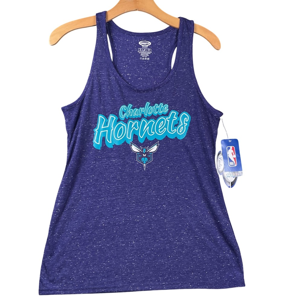 Concepts Sport Charlotte Hornets NBA Womens Purple Racerback Tank Top Size M NEW